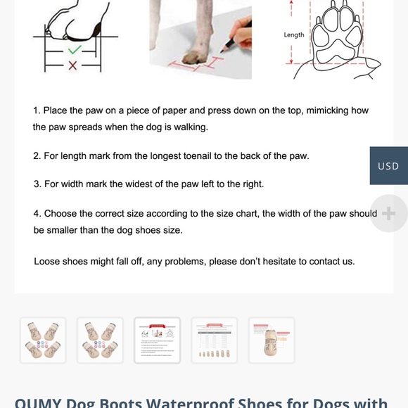 Qumy pet booties - Picture 3 of 4